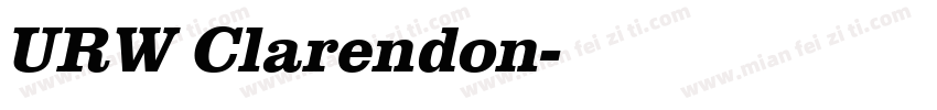 URW Clarendon字体转换